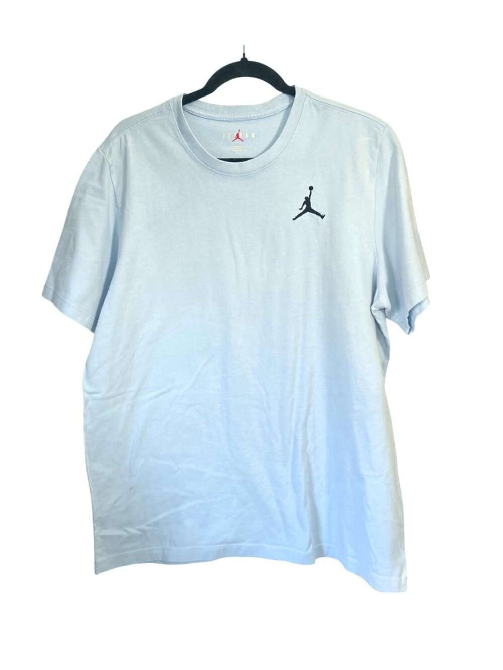 Jordan Mens Light Blue T-Shirt Size XL Cotton Blend Casual Wear